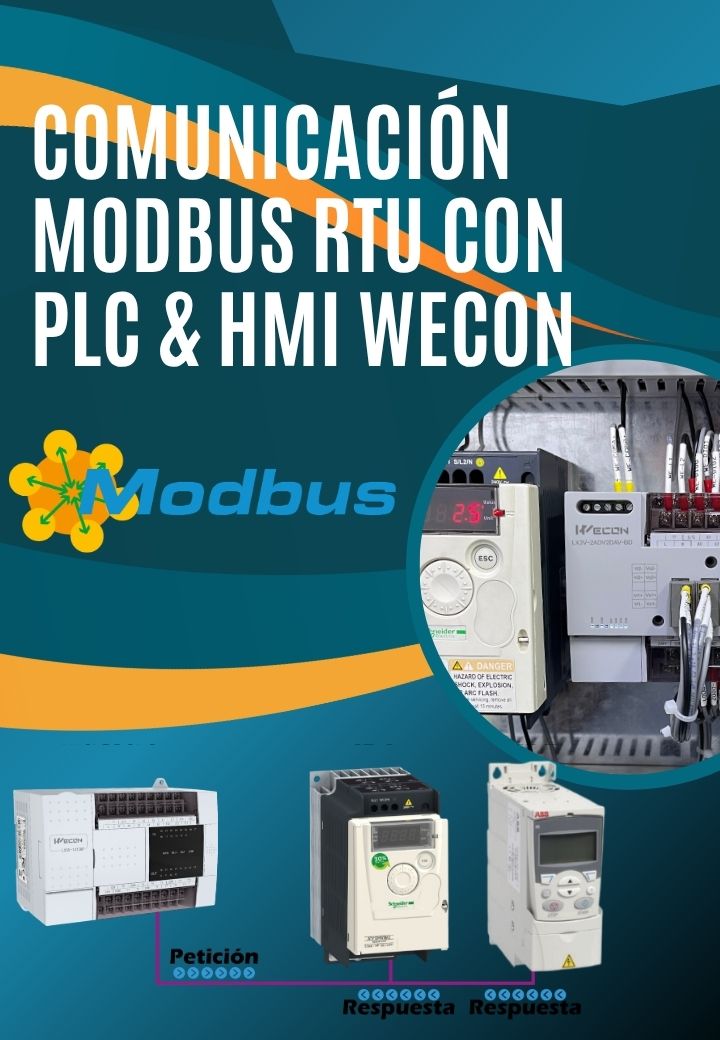 Comunicación Modbus RTU con PLC y HMI WECON